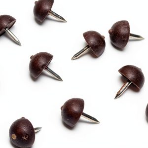 Piano Cabinet Bumpers Brown Rubber Head Nail Set-0