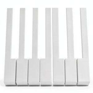 OFFSCH Piano Keytop Replacement White Plastic-0