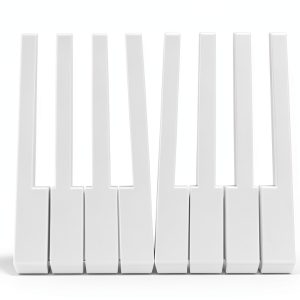 Piano Keytops by G11KT1557IKGVR White-0